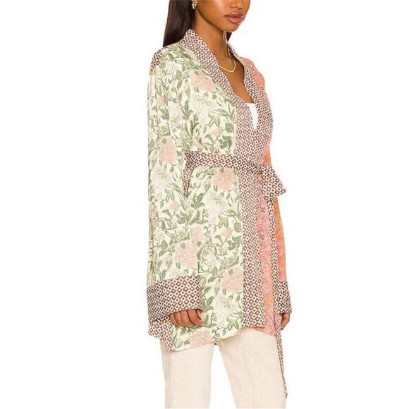 TELL YOUR FRIENDS Kimono Sz XS Versatile Oversize Wide Sleeve Luxury Boho Fairy - Picture 4 of 16
